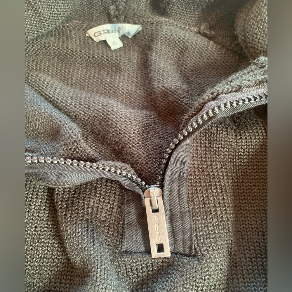 EUC GR 33 quarter zip pullover hooded sweater - Picture 7 of 14
